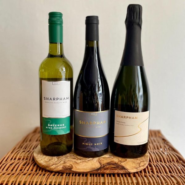 Sharpham, three bottles